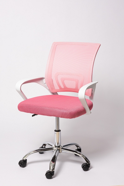 Офисное кресло BN-7166 . Белое\розовое
