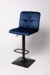 Стул Барный BN -1012 RQ  синий  вельвет